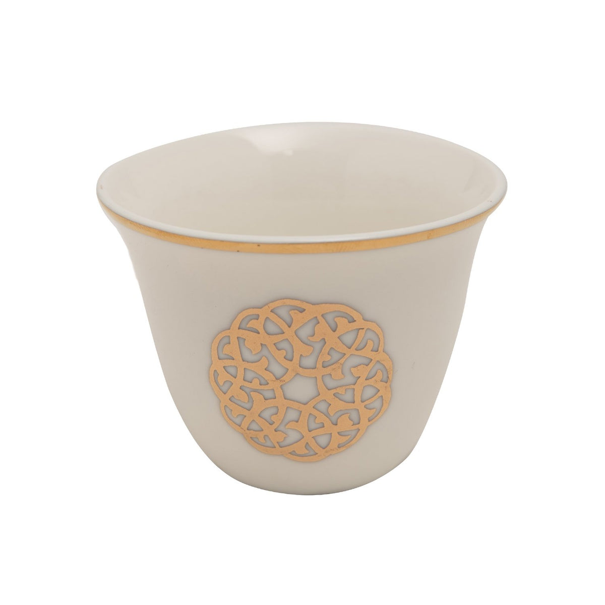 Gold Line 12Pc Arabic Cawa Cups - Sy116-G