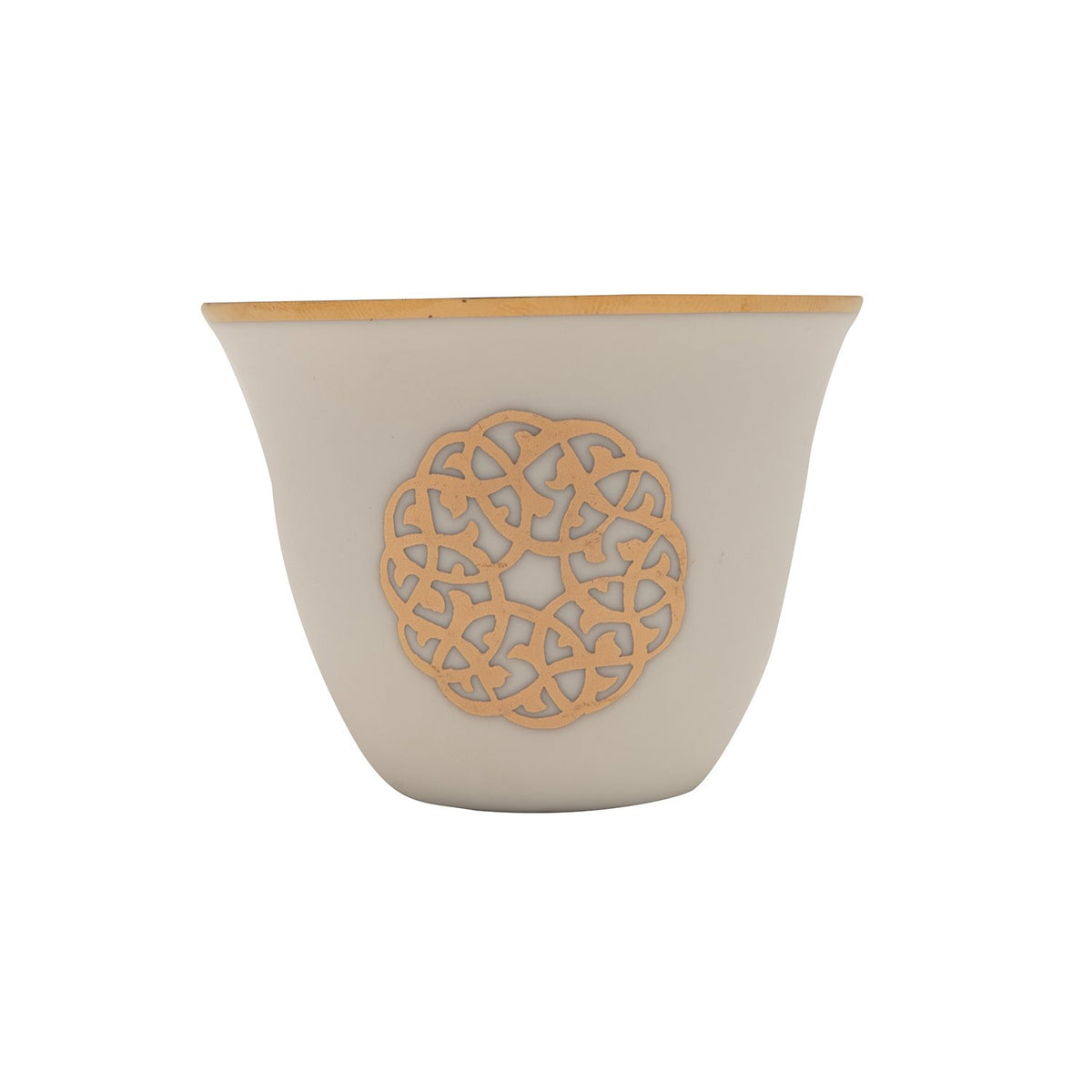 Gold Line 12Pc Arabic Cawa Cups - Sy116-G