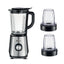 Kenwood 1.5L Glass Blender With Mill 1000W Black/Silver, Blm45.720Ss