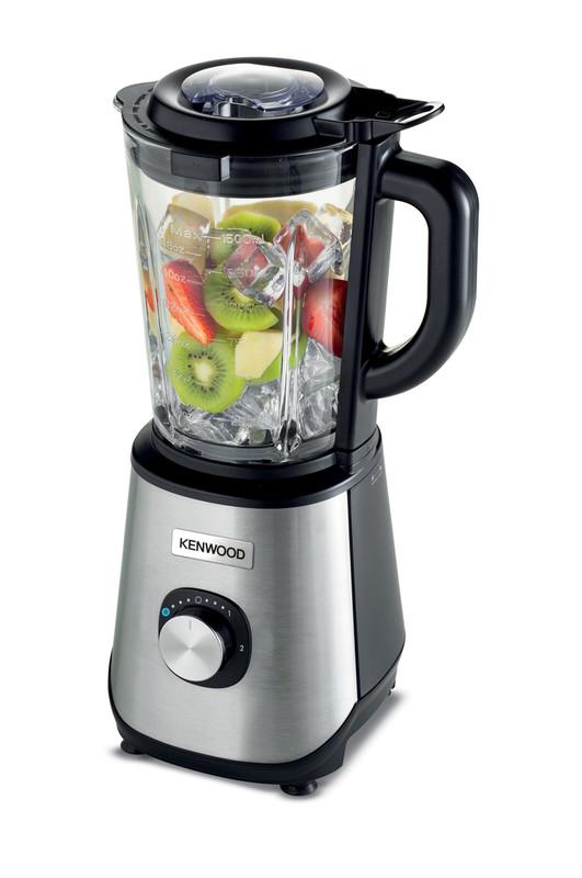 Kenwood 1.5L Glass Blender With Mill 1000W Black/Silver, Blm45.720Ss