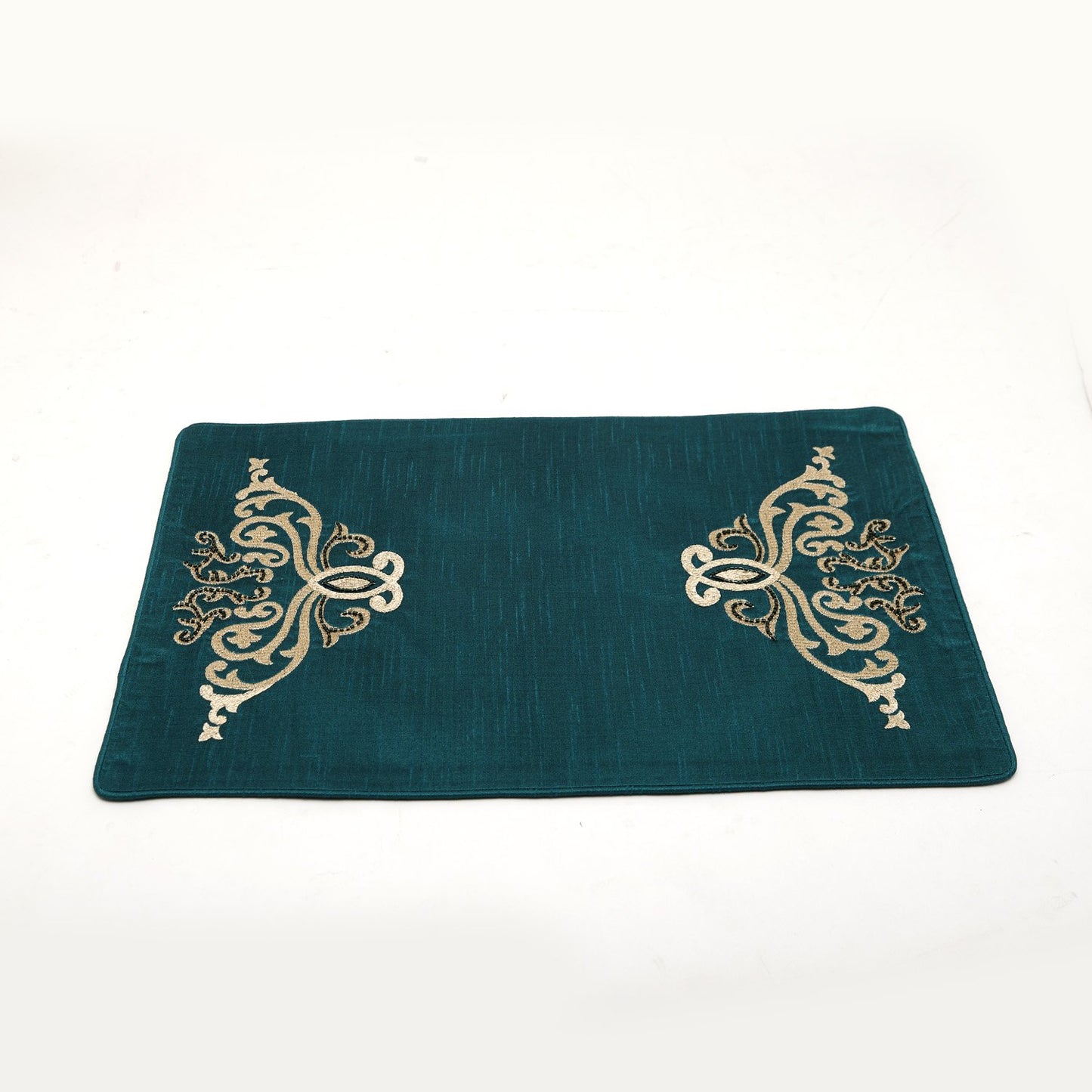 CREATIVE DIVA DUP PLACEMAT TEAL/GOLD 33X48 - EM-01-18-PM/33