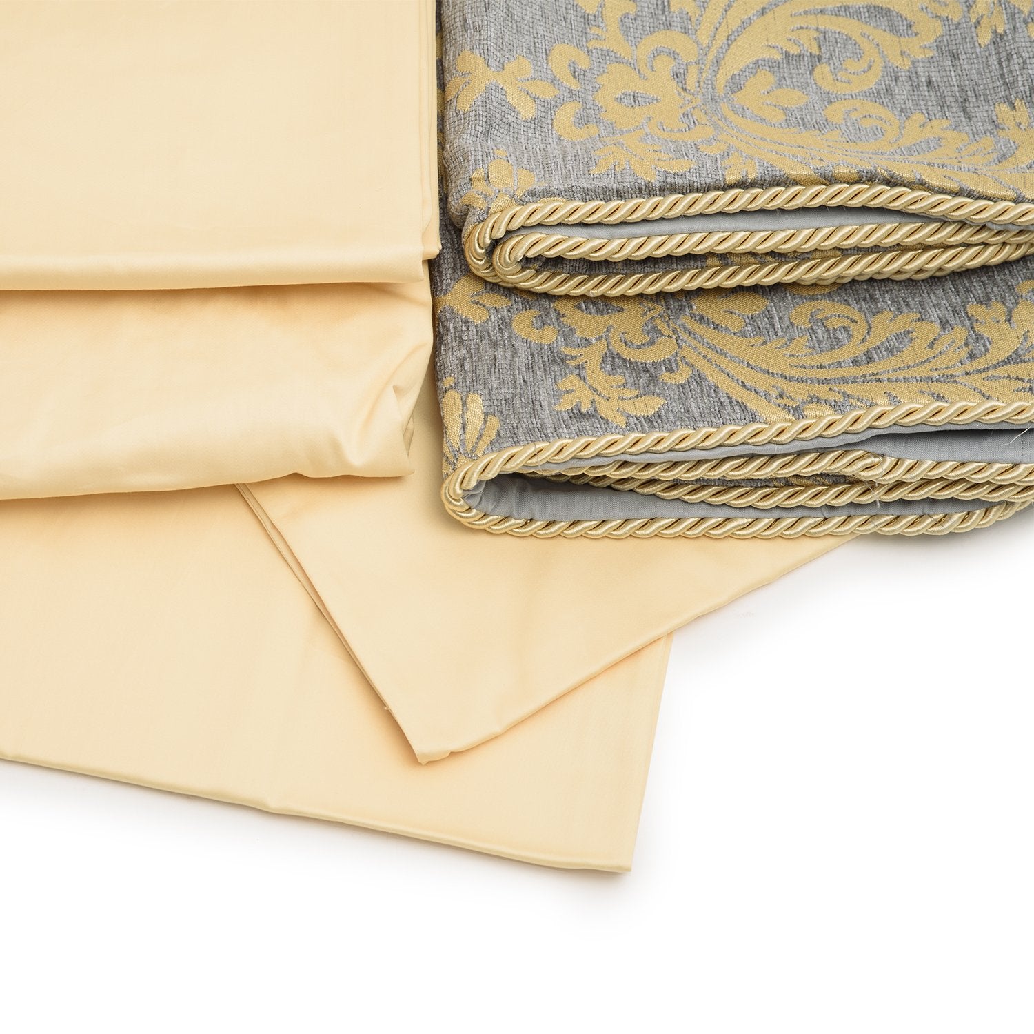 Croscill Nadia King Bedding Set - Light Grey, 8 Pieces - 2A0-804O0-9015/054 - Jashanmal Home