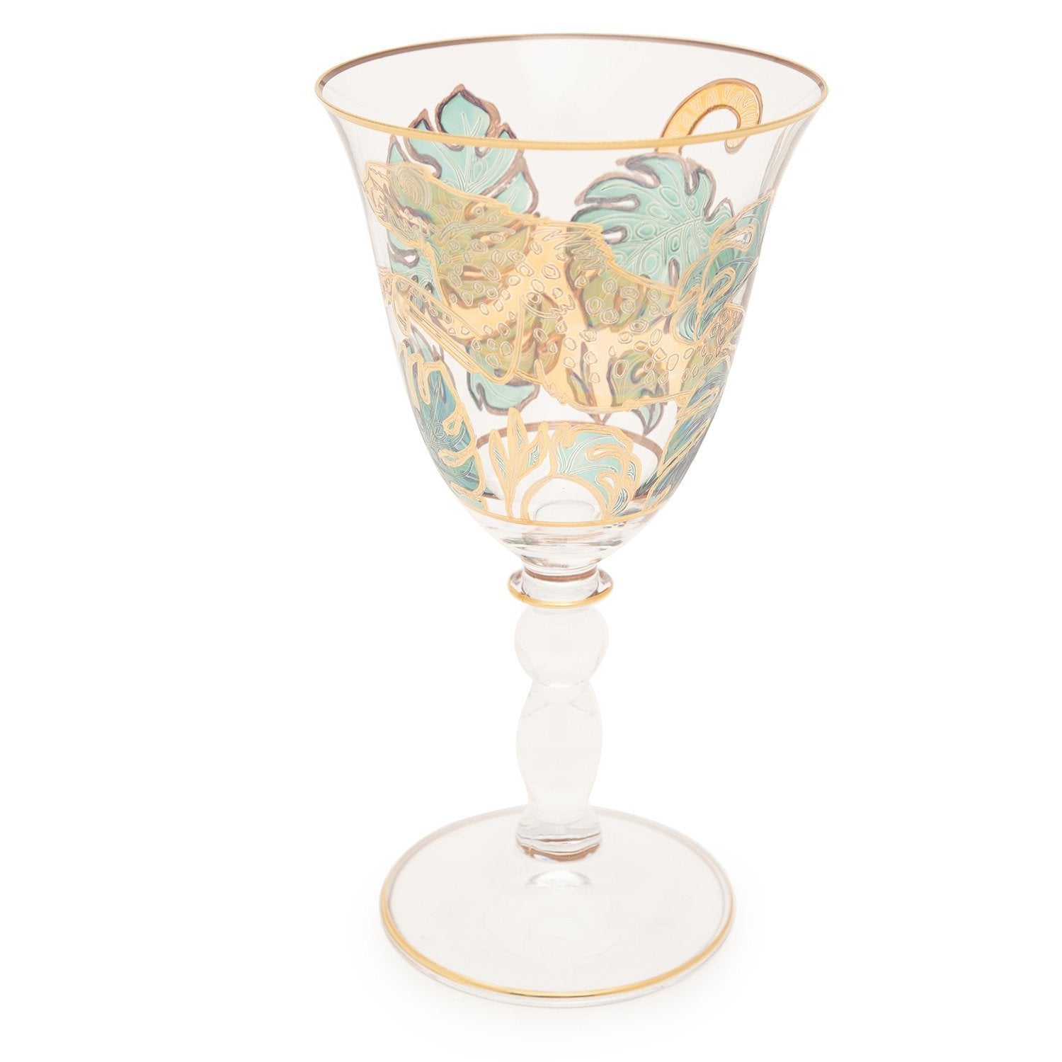 Combi Latisha Goblet Set - Green and Gold, 260 ml, Large, 6 Piece - G748Z/96