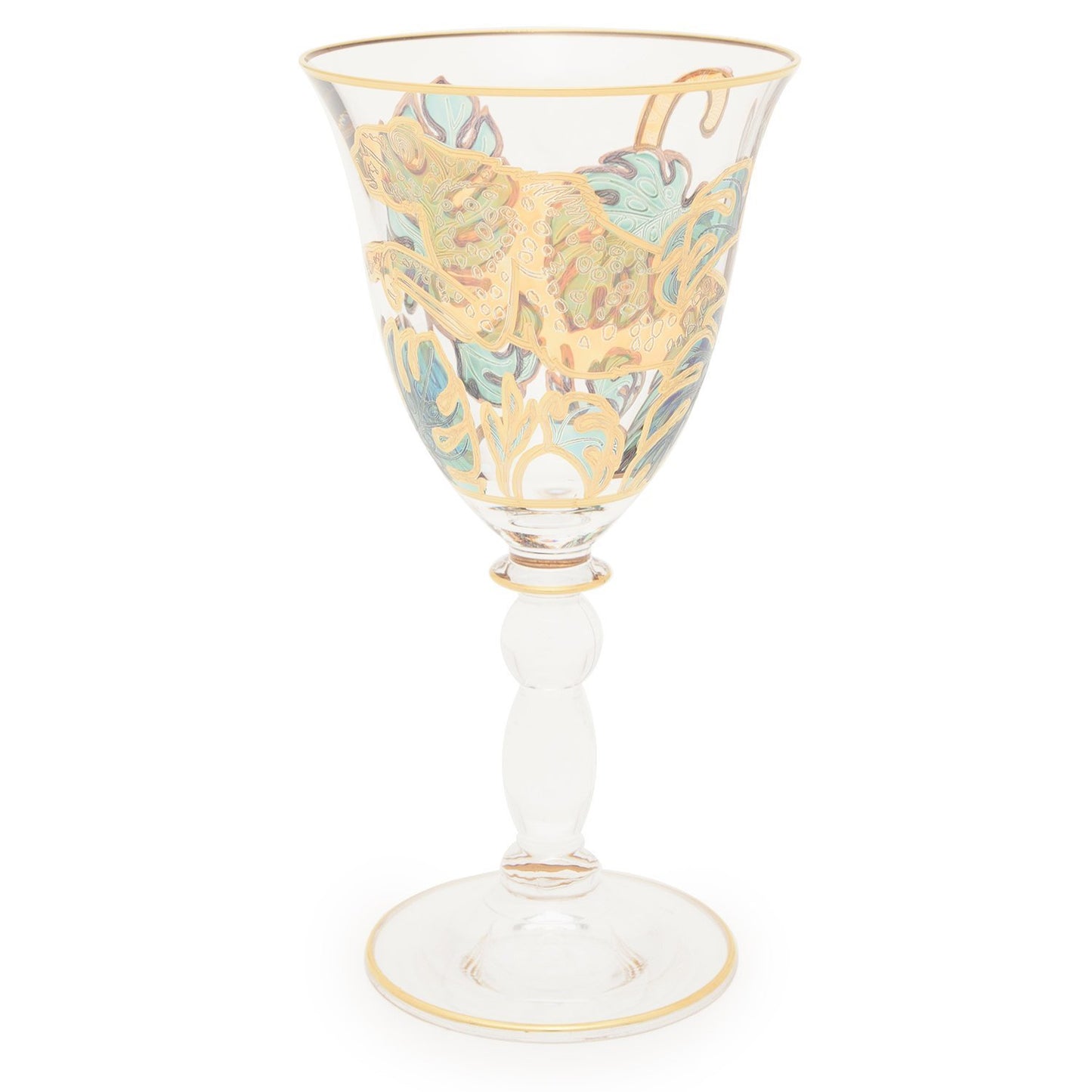 Combi Latisha Goblet Set - Green and Gold, 190 ml, Small, 6 Piece - G748Z/97