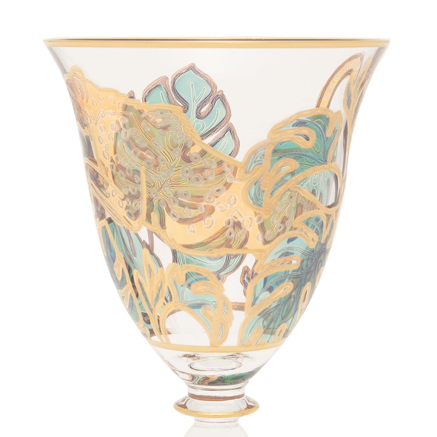 Combi Latisha Goblet Set - Green And Gold, 190 Ml, Small, 6 Piece - G748Z/97