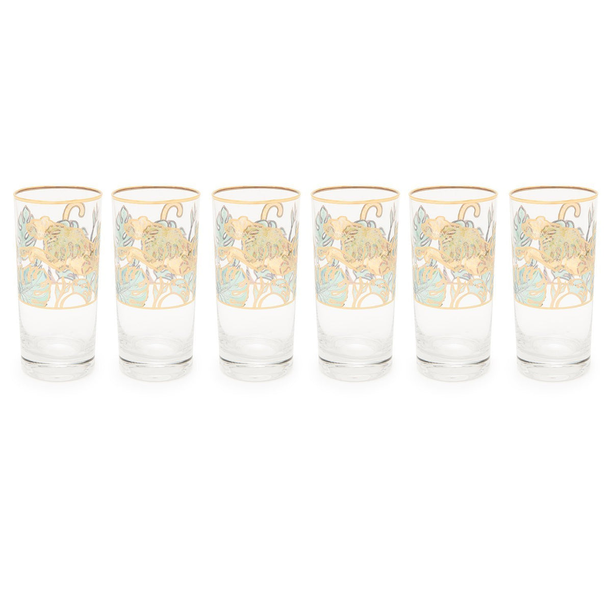 Combi Lesley Long Tumbler Set - Green And Gold, 300 Ml - G748Z/25/1