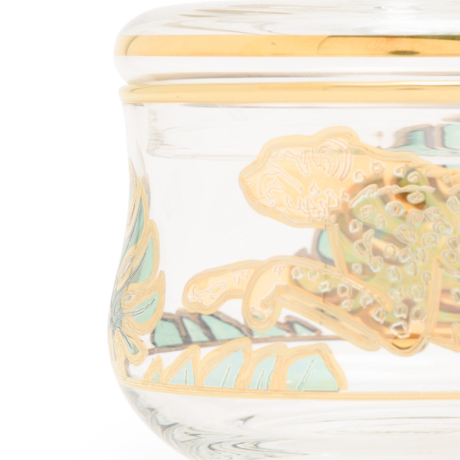Combi Lesley Sugar Bowl - Green and Gold - G748Z/NR3 - Jashanmal Home