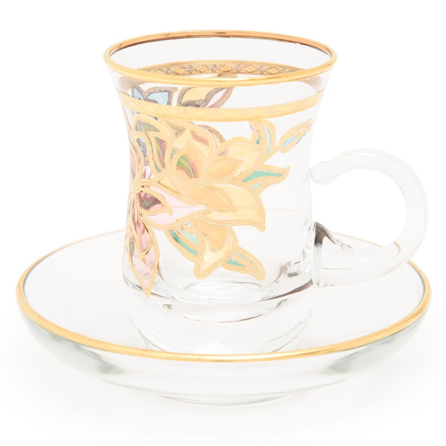 Combi Givy Tea Cup And Saucer Set - Gold - G611Z/35