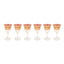Combi Clarice Goblet Set - Red And Amber, 260 Ml, Large, 6 Piece - G597Z-Red&Am/96