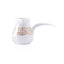 Dimlaj Kareem Turkish Small Coffee Pot - White And Gold - 46669