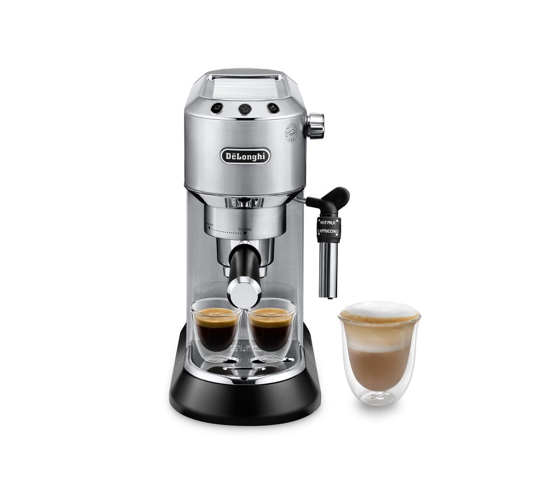 Delonghi Dedica Style Pump Espresso  Coffee Machine, Metallic - Ec685.M