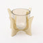 Alexander Millie Votive Holder With Seige Luster Glass Gold Aluminum - 1217064