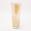 Alexander Bras Mesh Flower Vase Large & Gold Luster Glass With White Marble- 918006