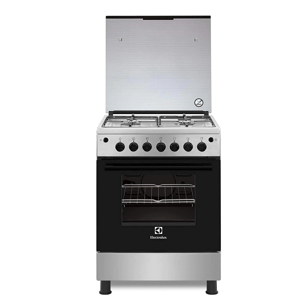 Electrolux 60X60 Gas Cooker Steel - Ekg611A1Ox (Made In Egypt)