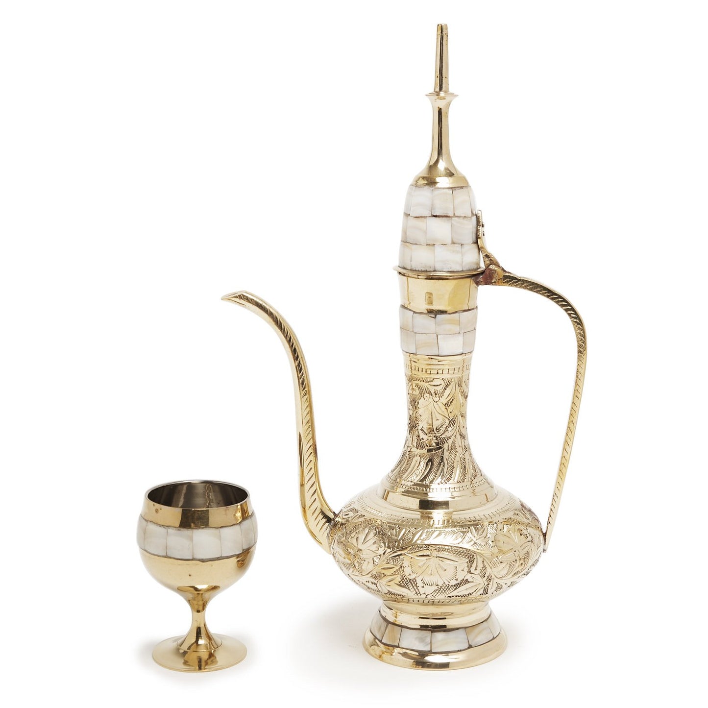 Fine Finish Handmade Aftaba Set/6 Goblet Mop Polish
