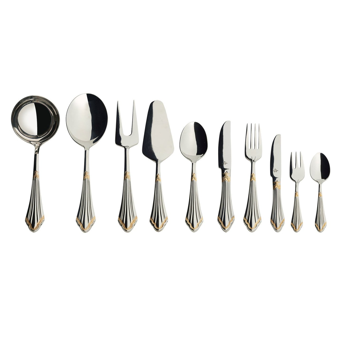 Lenore One Side Goldplated 68Pc Cutlery Set - Gl200/Gpbx