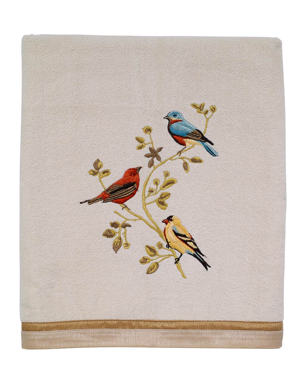 AVANTI GLIDED BIRDS BATH TOWEL-11984BT