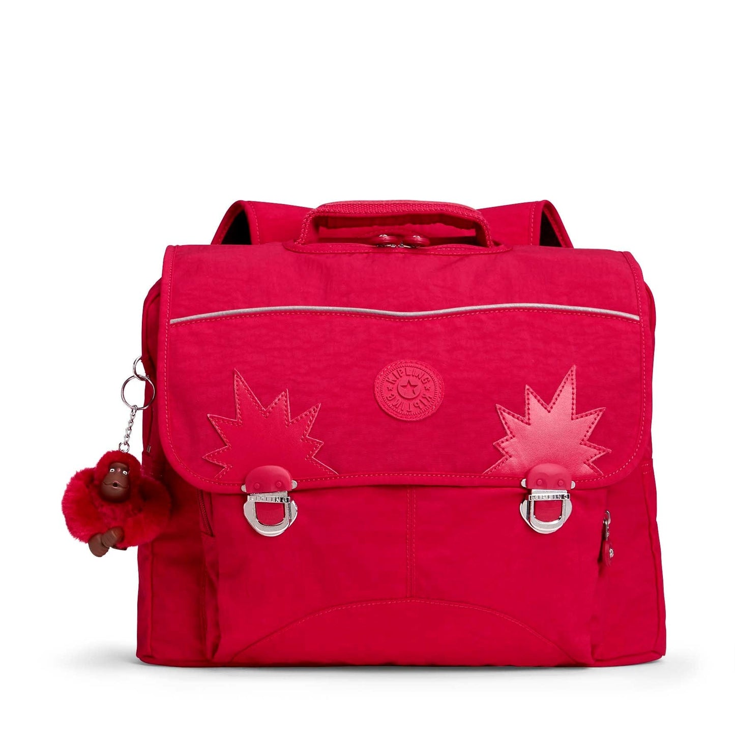 KIPLING-Iniko-Medium Schoolbag with Padded Shoulder Straps-True Pink-10920-09F