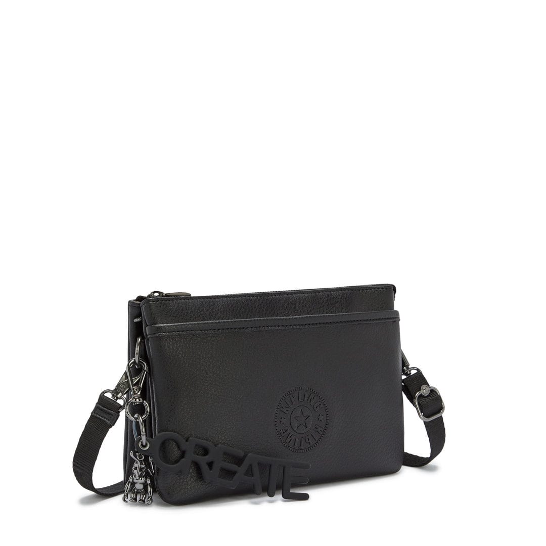 KIPLING-RIRI-Large pouch with Crossbody strap-Black VL Bl-I3726-T07