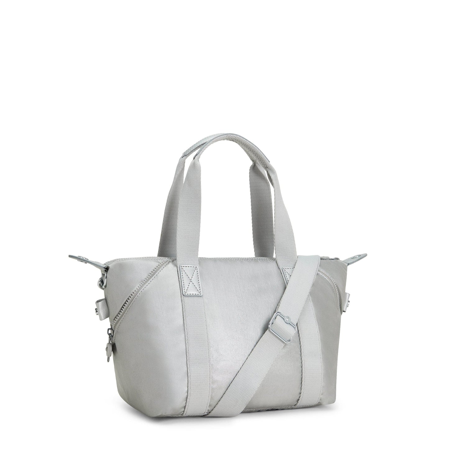 Kipling-Art Mini-Small Handbag (With Removable Shoulderstrap)-Bright Metallic-15410-Qd7