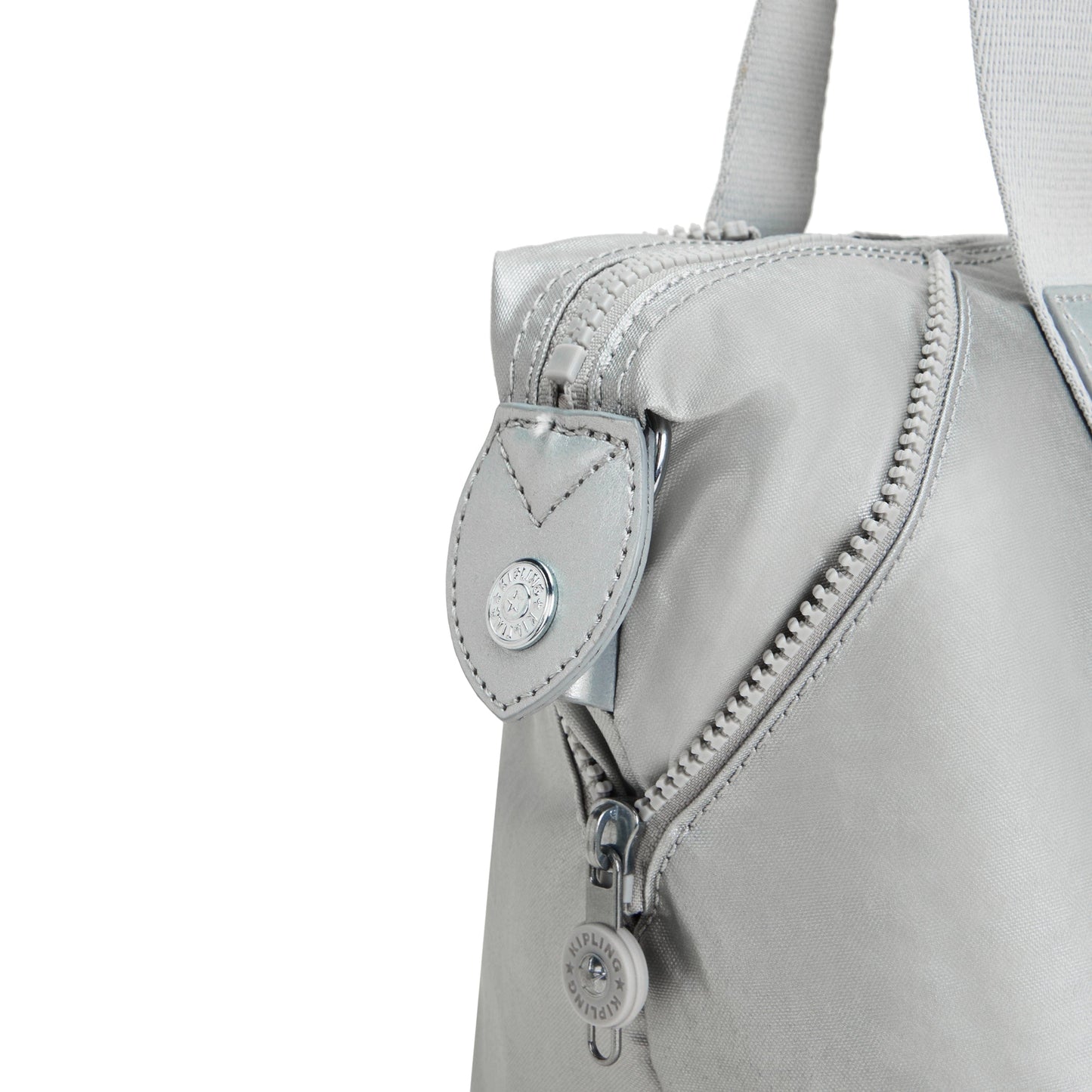 Kipling-Art Mini-Small Handbag (With Removable Shoulderstrap)-Bright Metallic-15410-Qd7