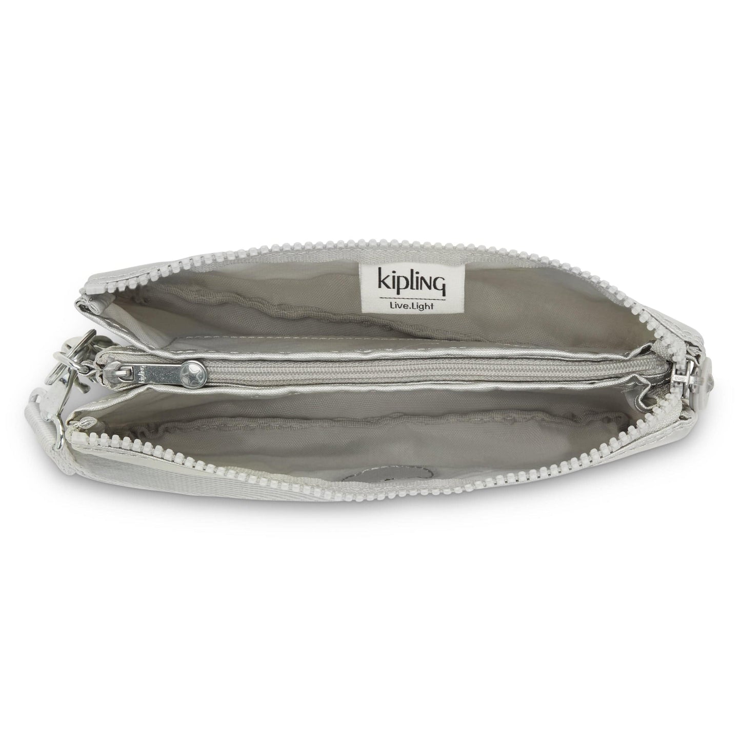 Kipling-Creativity Xl-Extra Large Purse (With Wristlet)-Bright Metallic-15813-Qd7
