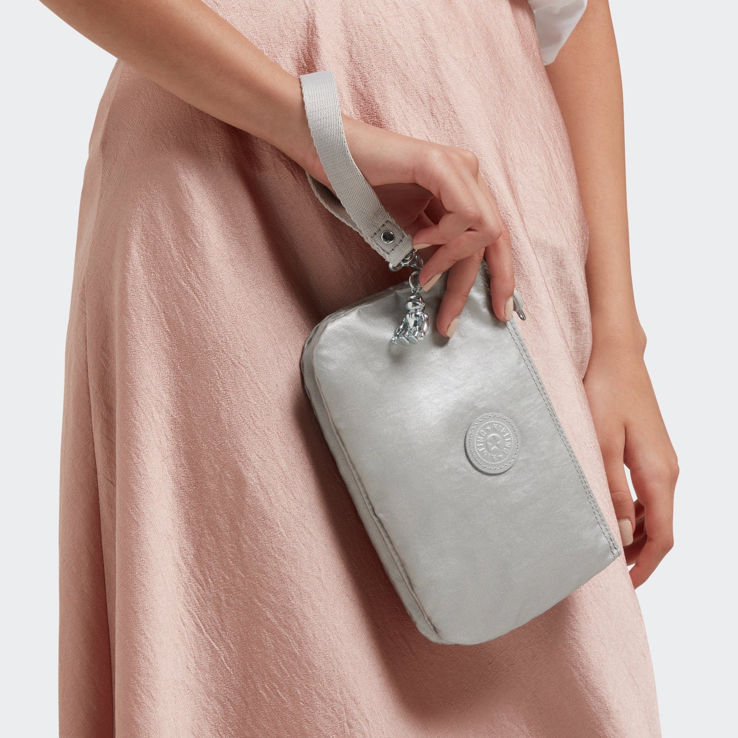 Kipling-Creativity Xl-Extra Large Purse (With Wristlet)-Bright Metallic-15813-Qd7