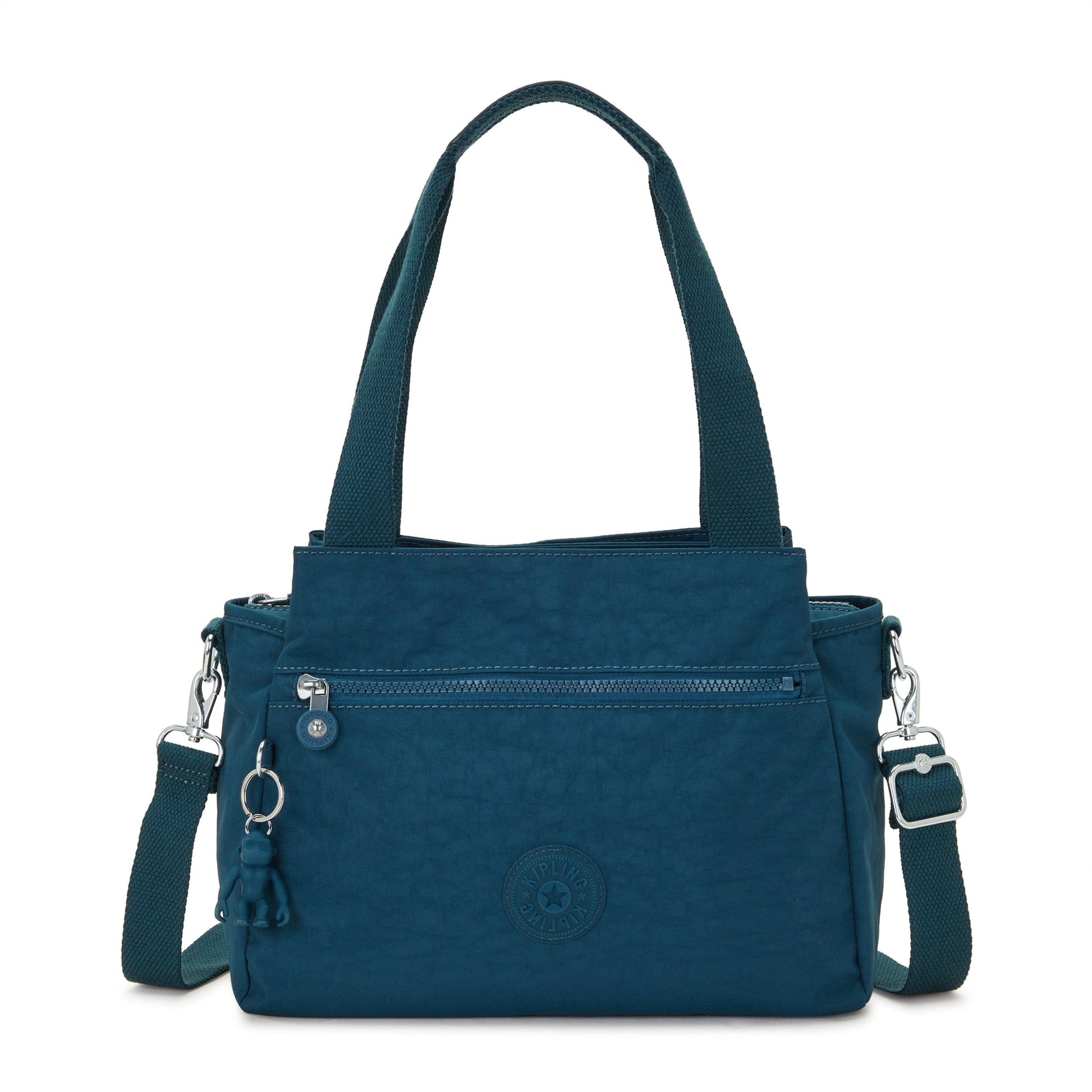 KIPLING-Elysia-Medium Shoulderbag (With Removable Shoulderstrap)-Cosmic Emerald-43791-5HC