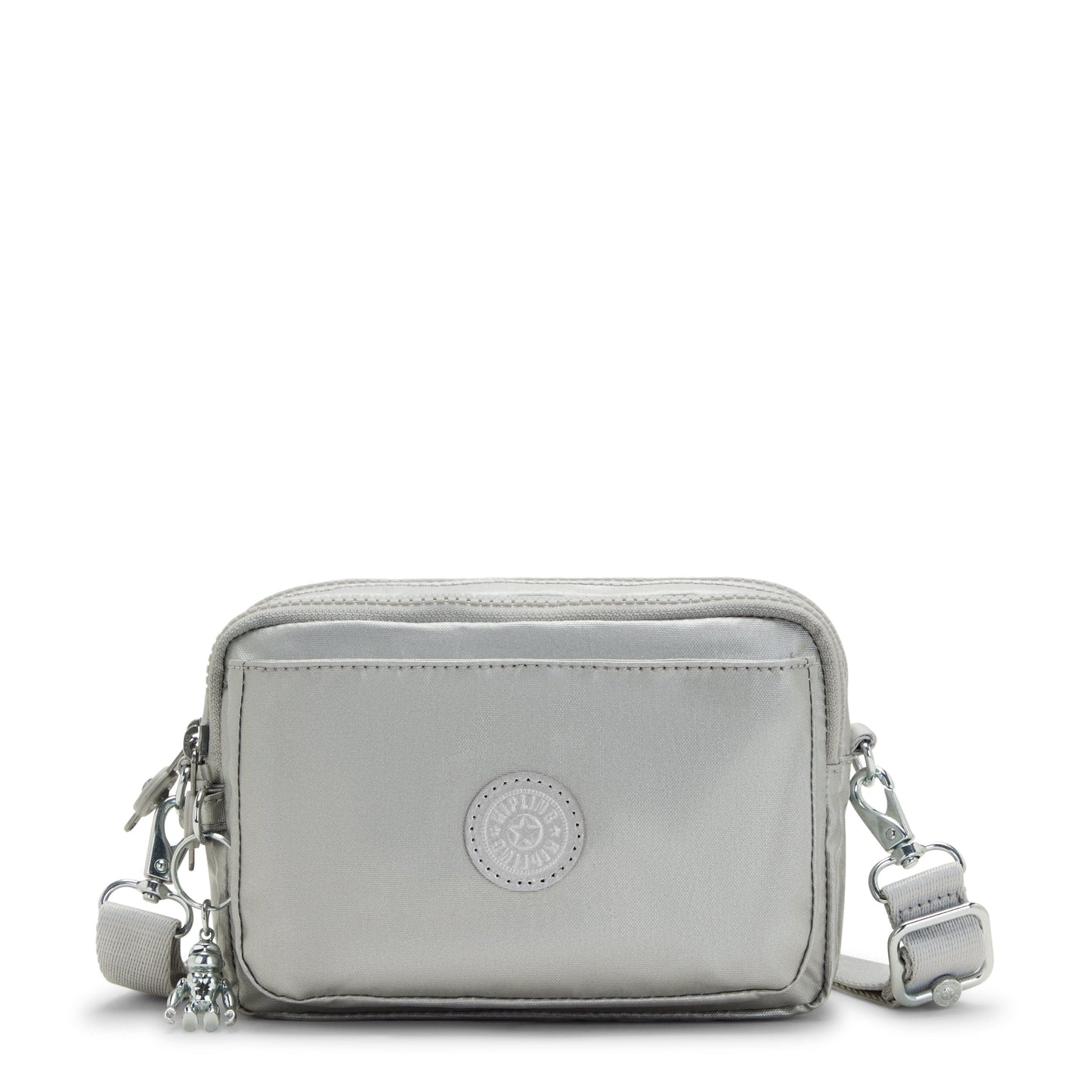 Kipling-Abanu Multi-Small Crossbody Convertible To Waistbag (With Removable Straps)-Bright Metallic-I3492-Qd7