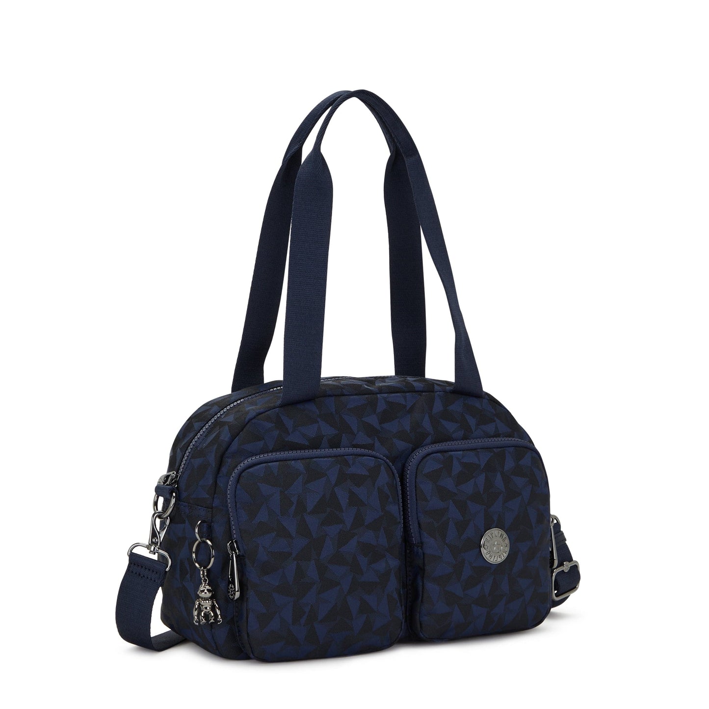 Kipling-Cool Defea-Medium Shoulderbag (With Removable Shoulderstrap)-Endless Navy Jacquard-I3954-3Qa