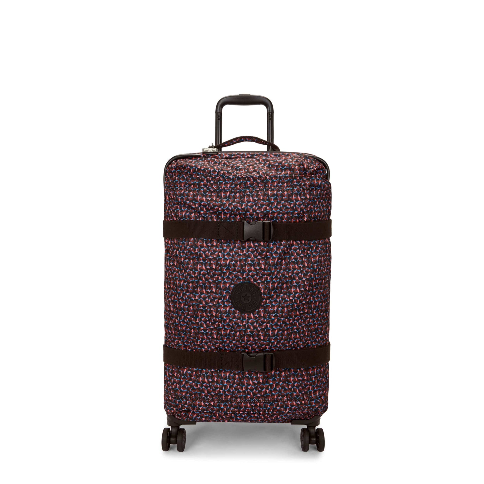 KIPLING-Spontaneous M-Medium Wheeled Luggage-Happy Squares-I4556-B3X