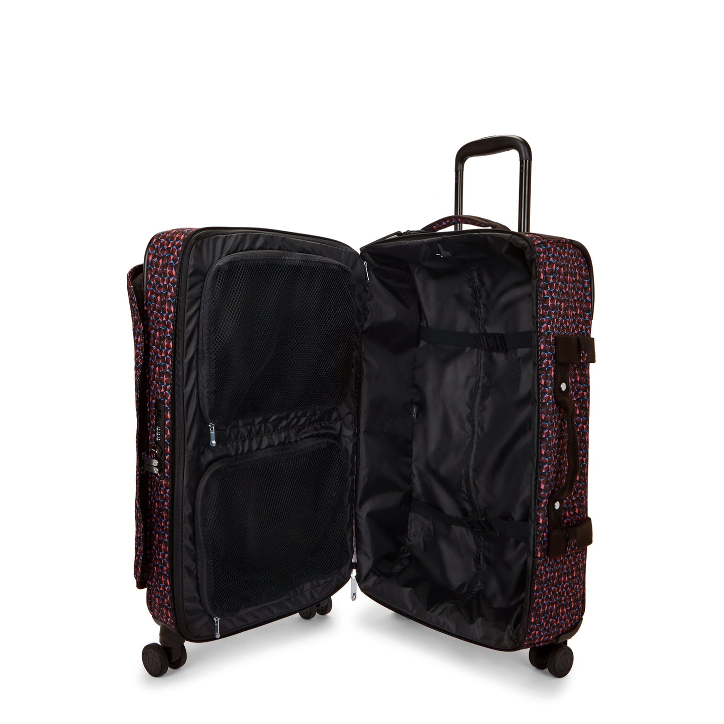 Kipling-Spontaneous M-Medium Wheeled Luggage-Happy Squares-I4556-B3X