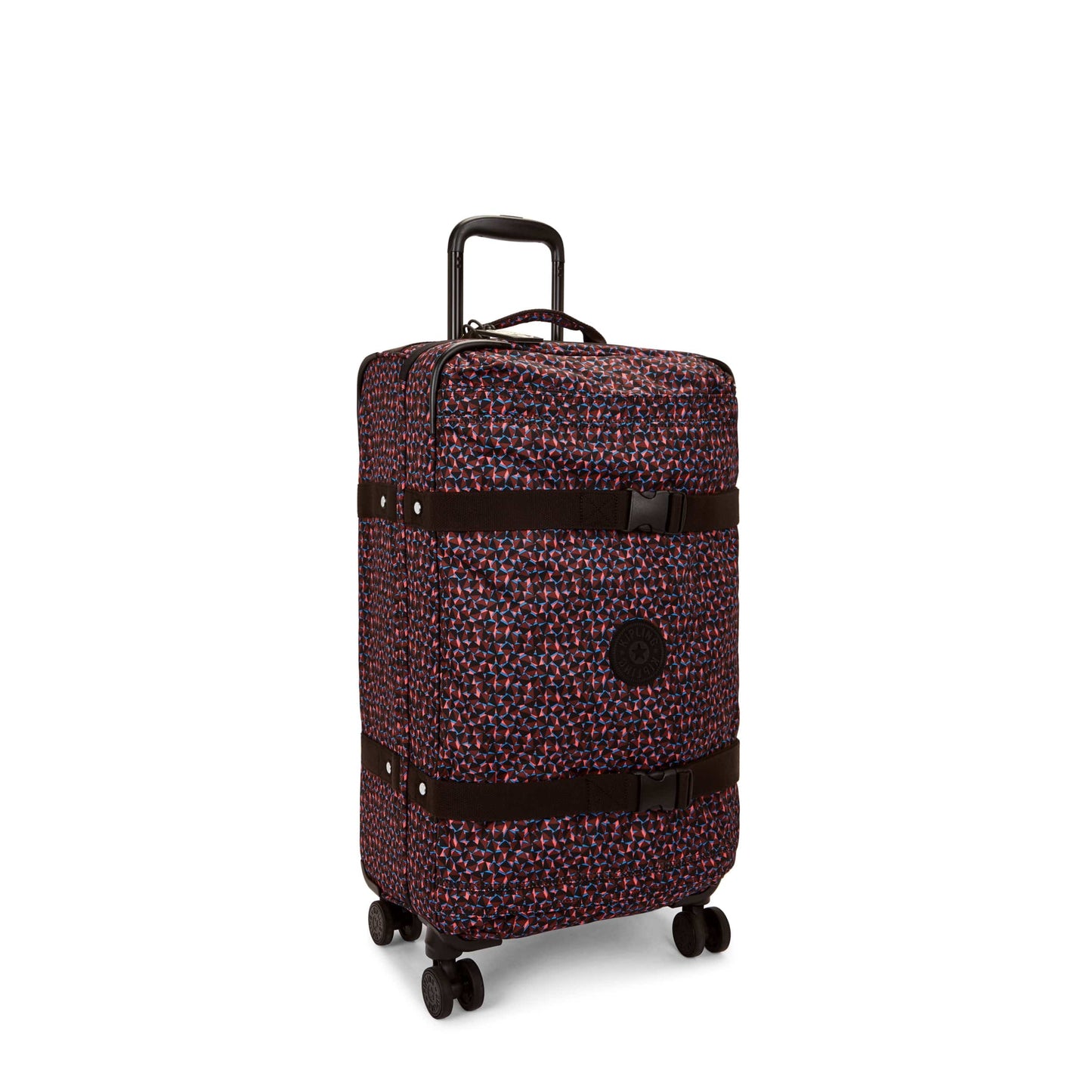 Kipling-Spontaneous M-Medium Wheeled Luggage-Happy Squares-I4556-B3X