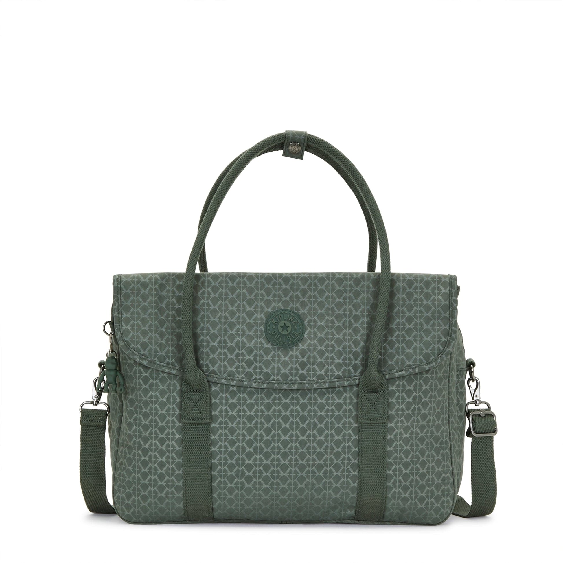 KIPLING-Superworker-Working Bag (With Removable Shoulderstrap)-Sign Green Embosse-I4718-F6C