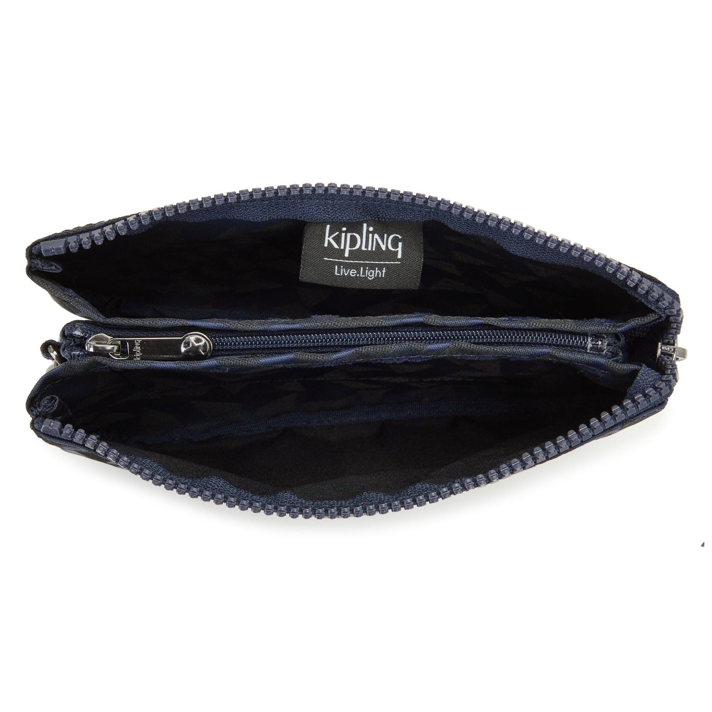 Kipling-Creativity L-Large Purse-Endless Navy Jacquard-I5688-3Qa