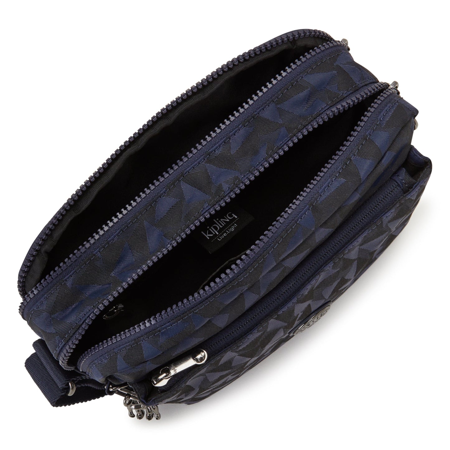 Kipling-Abanu M-Medium Crossbody-Endless Navy Jacquard-I6575-3Qa