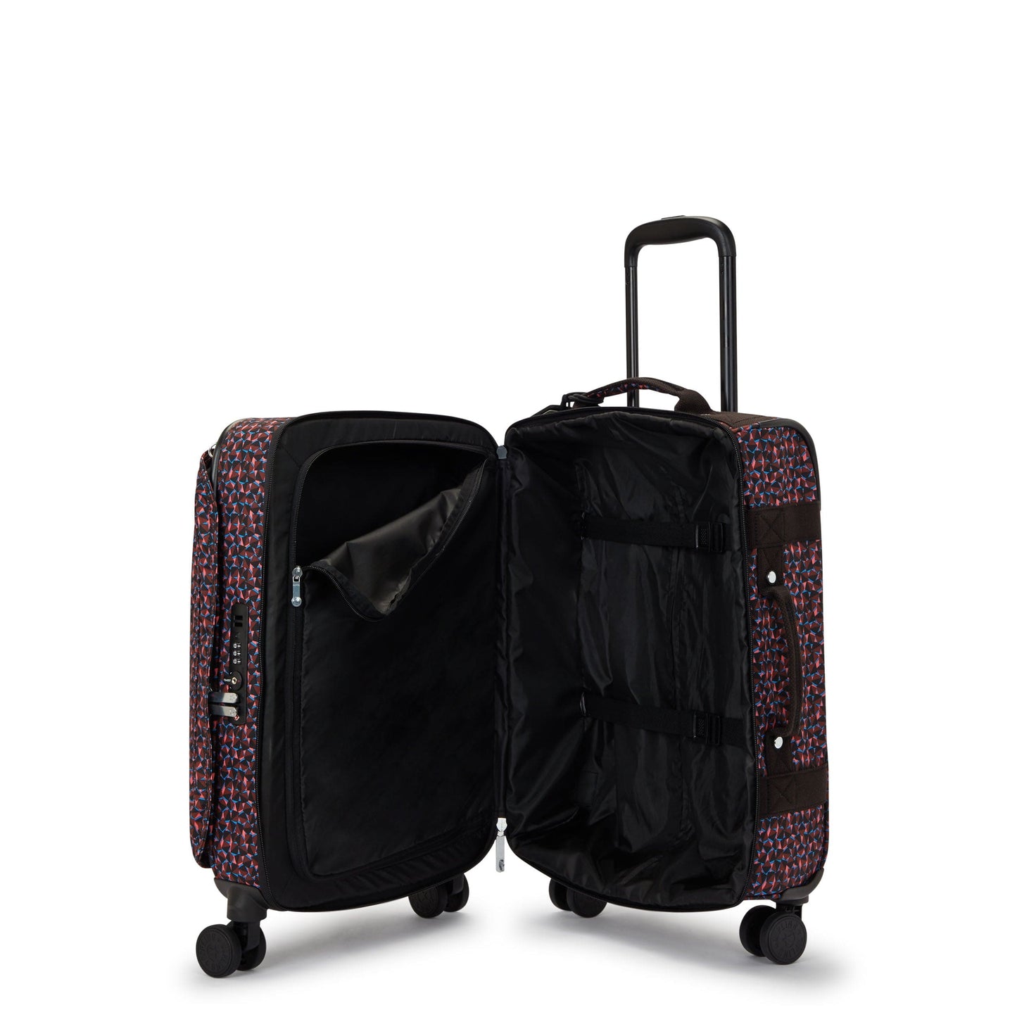 Kipling-Spontaneous S-Small Cabin Size Wheeled Luggage-Happy Squares-I7211-B3X