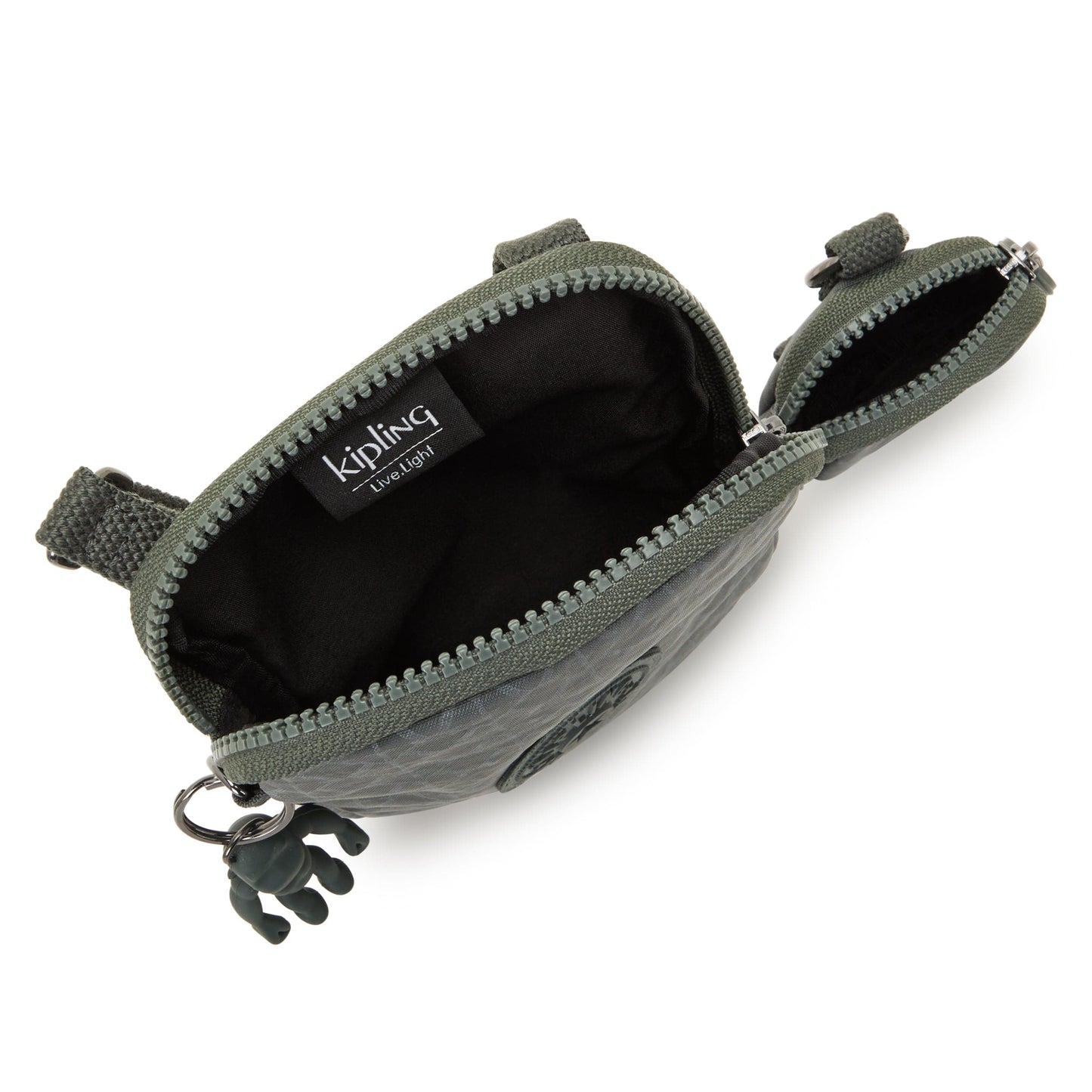 Kipling-Elvin-Phone Bag (With Extra Pouch)-Sign Green Embosse-I7583-F6C