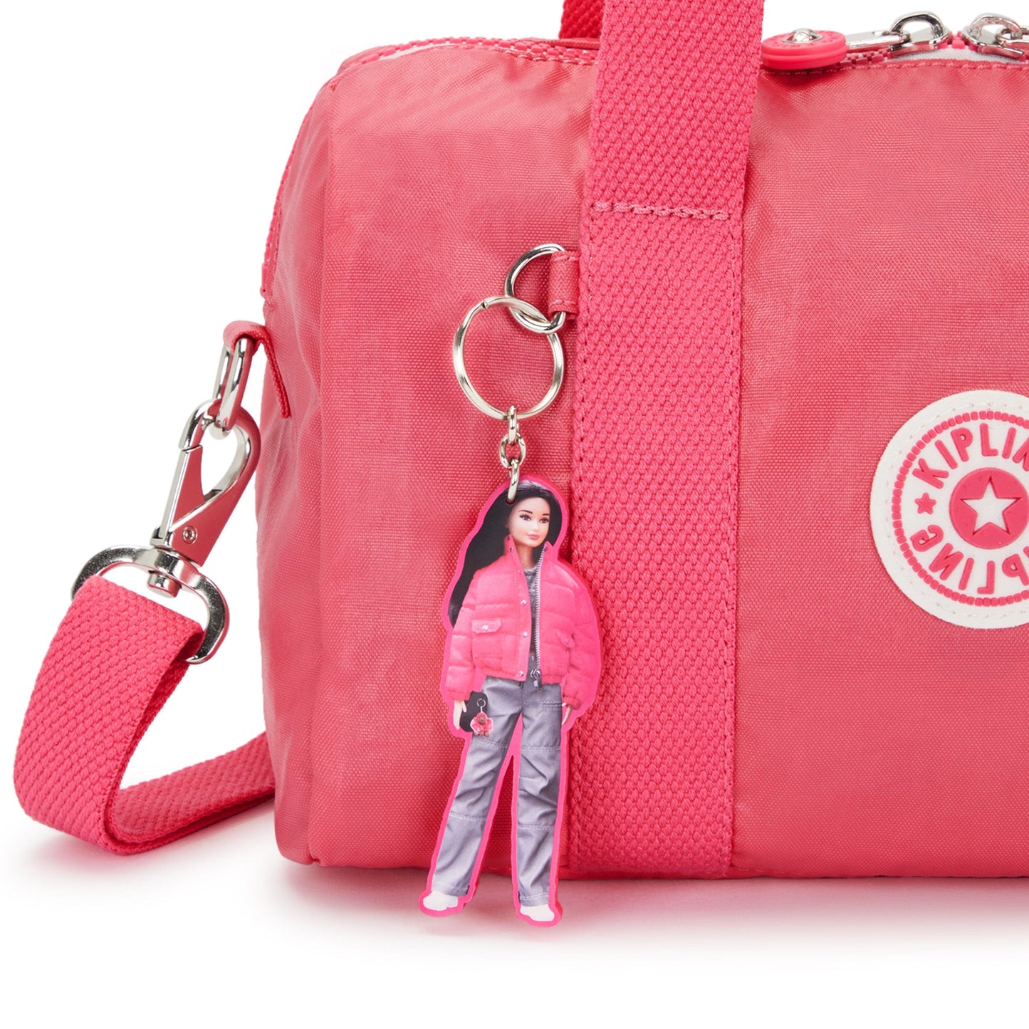 Kipling-Bina M-Medium Handbag (With Detachable Shoulderstrap)-Lively Pink-I7678-B1R