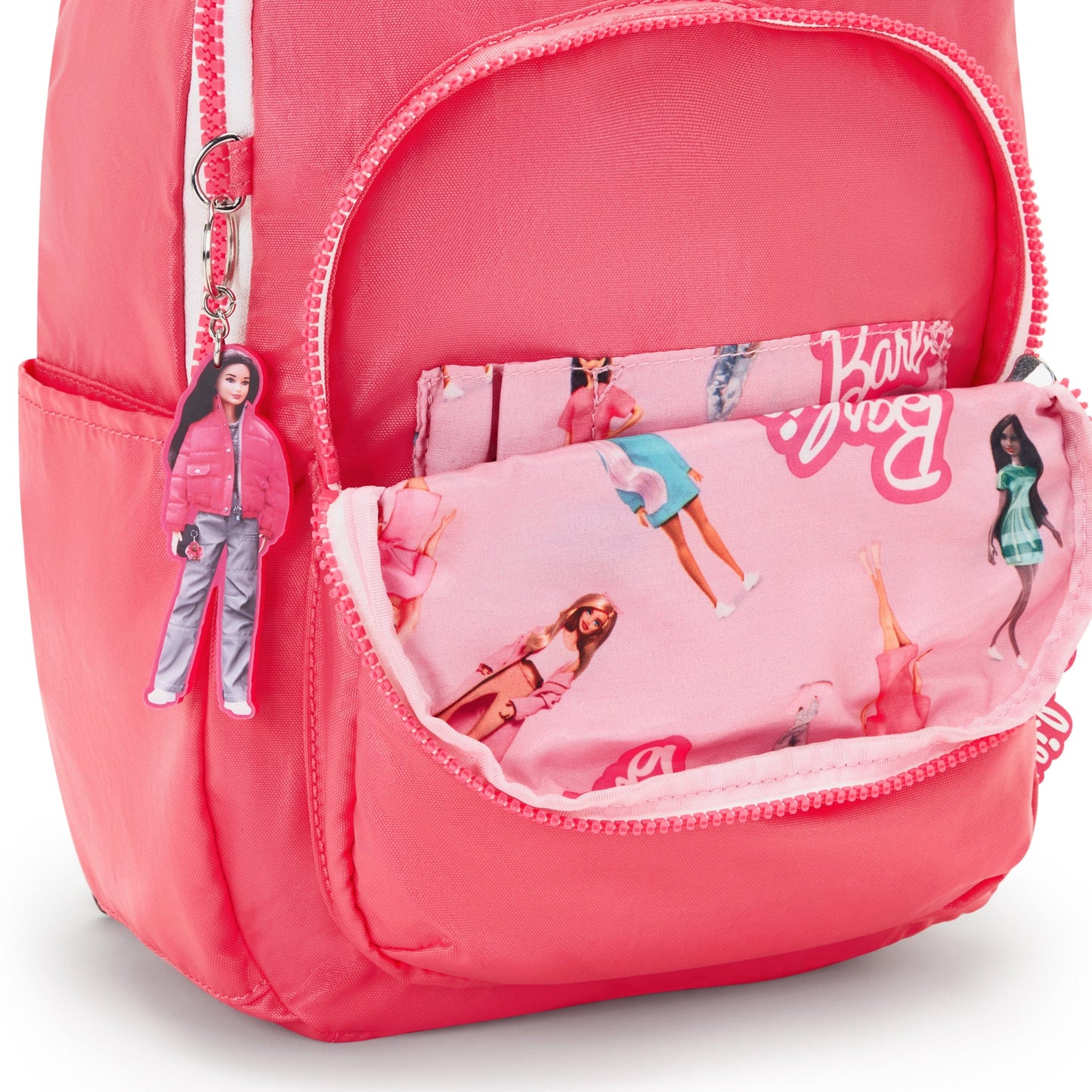 Kipling-Seoul S-Small Backpack (With Laptop Protection)-Lively Pink-I7743-B1R