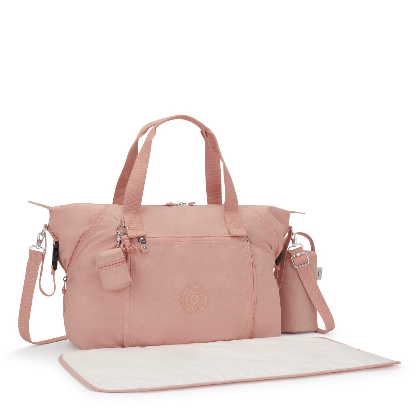 Kipling-Art M Baby Bag-Large Babybag (With Changing Mat)-Tender Rose-I7793-D8E