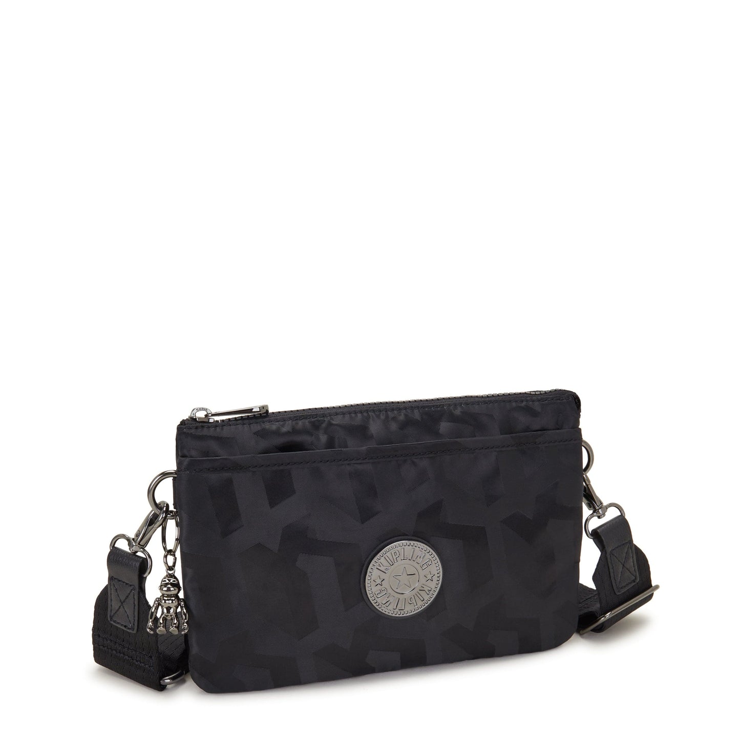 Kipling-Riri-Small Crossbody (With Removable Strap)-Black 3D K Jacquard-I7803-2Nw
