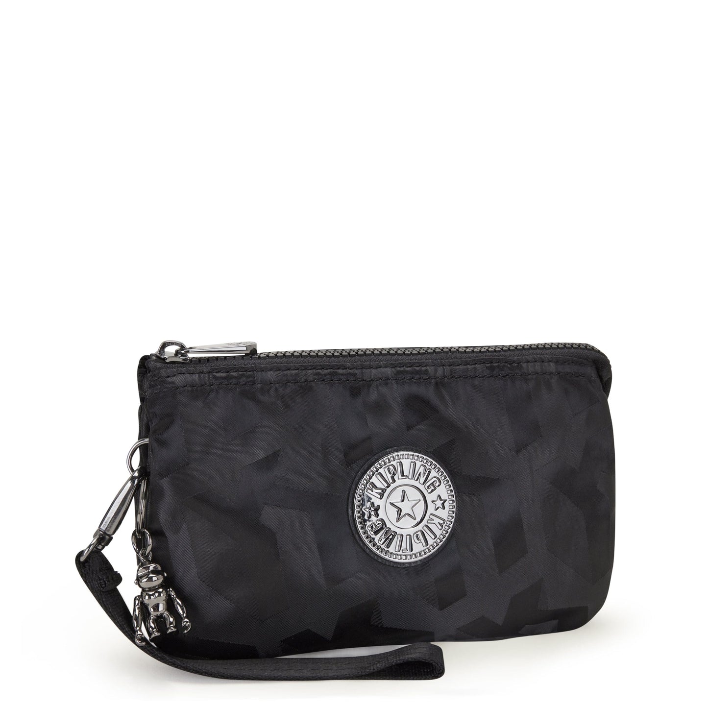 Kipling-Creativity Xl-Extra Large Purse (With Wristlet)-Black 3D K Jacquard-I7853-2Nw