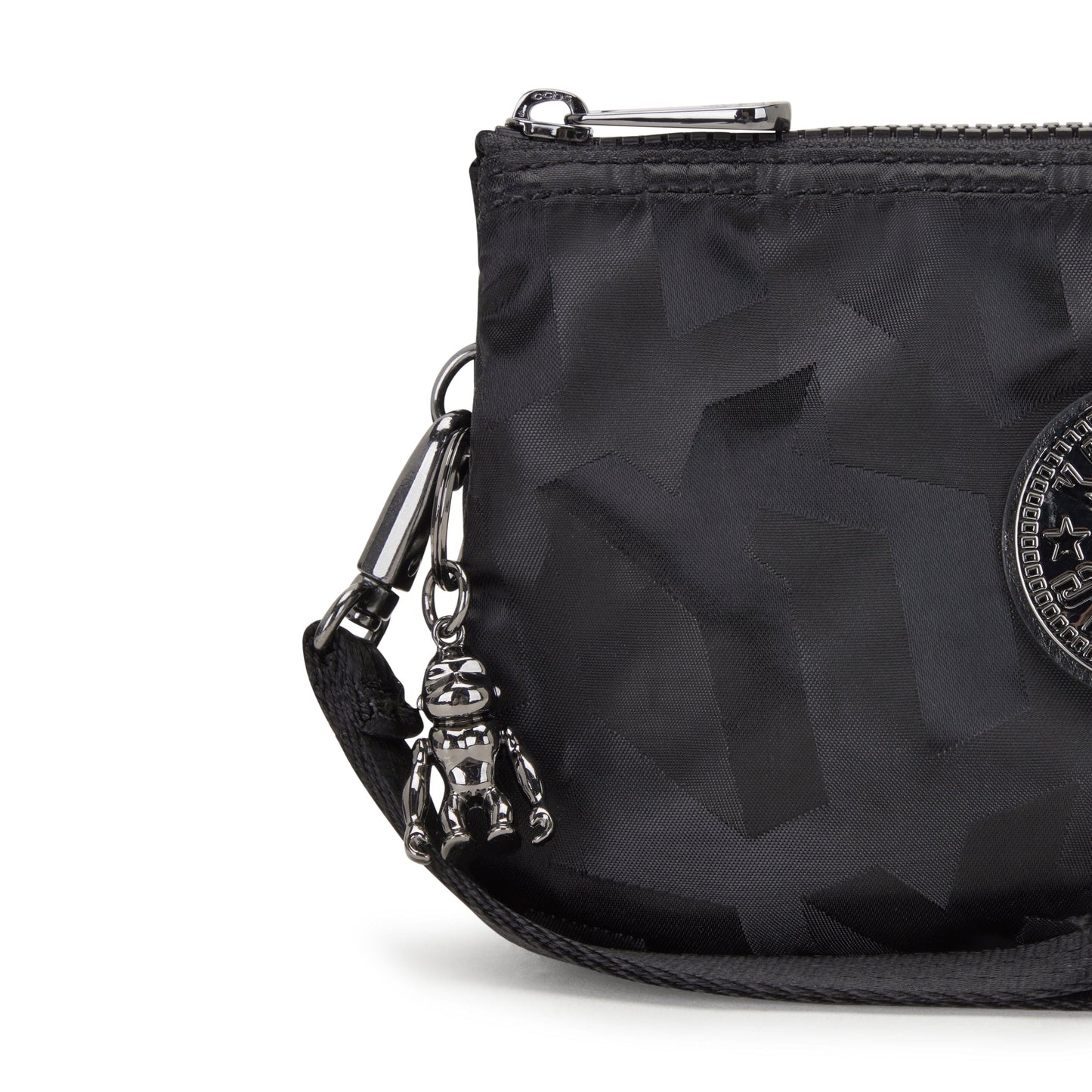 Kipling-Creativity Xl-Extra Large Purse (With Wristlet)-Black 3D K Jacquard-I7853-2Nw