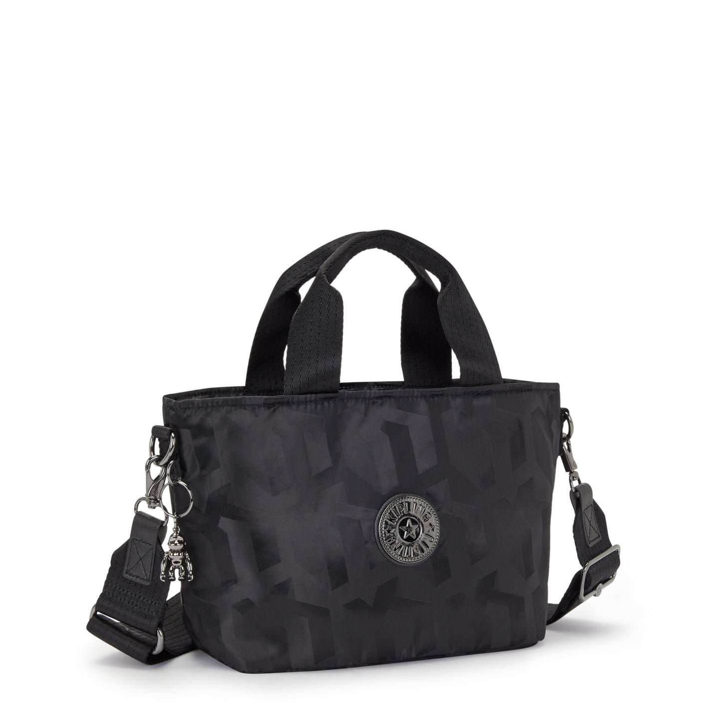 Kipling-Minta-Small Shoulder Bag (With Removable Shoulder Strap)-Black 3D K Jacquard-I7968-2Nw