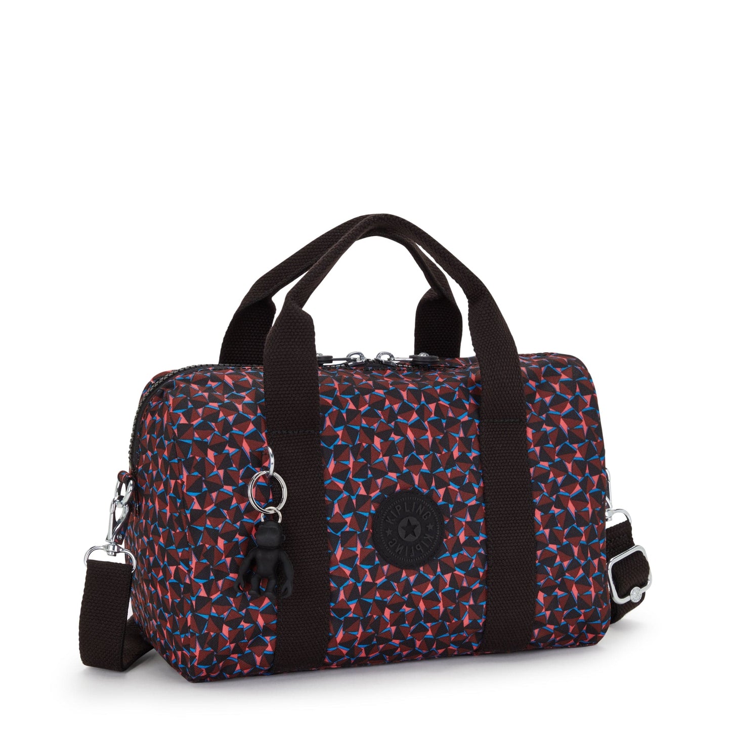 Kipling-Bina M-Medium Handbag (With Detachable Shoulderstrap)-Happy Squares-I7990-B3X