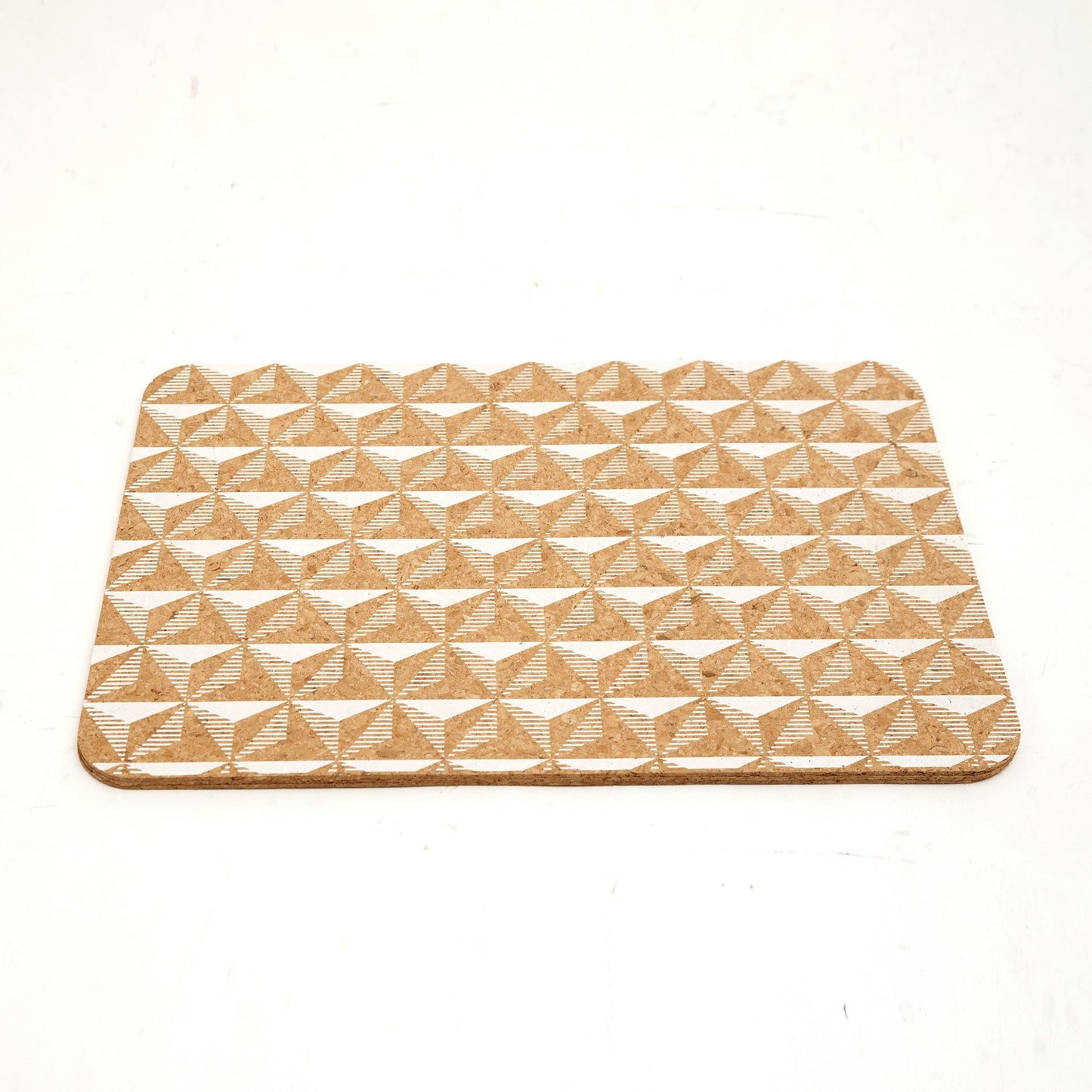 LADELLE DANNI WHITE PRINTED CORK 4PK PLACEMAT - 49317