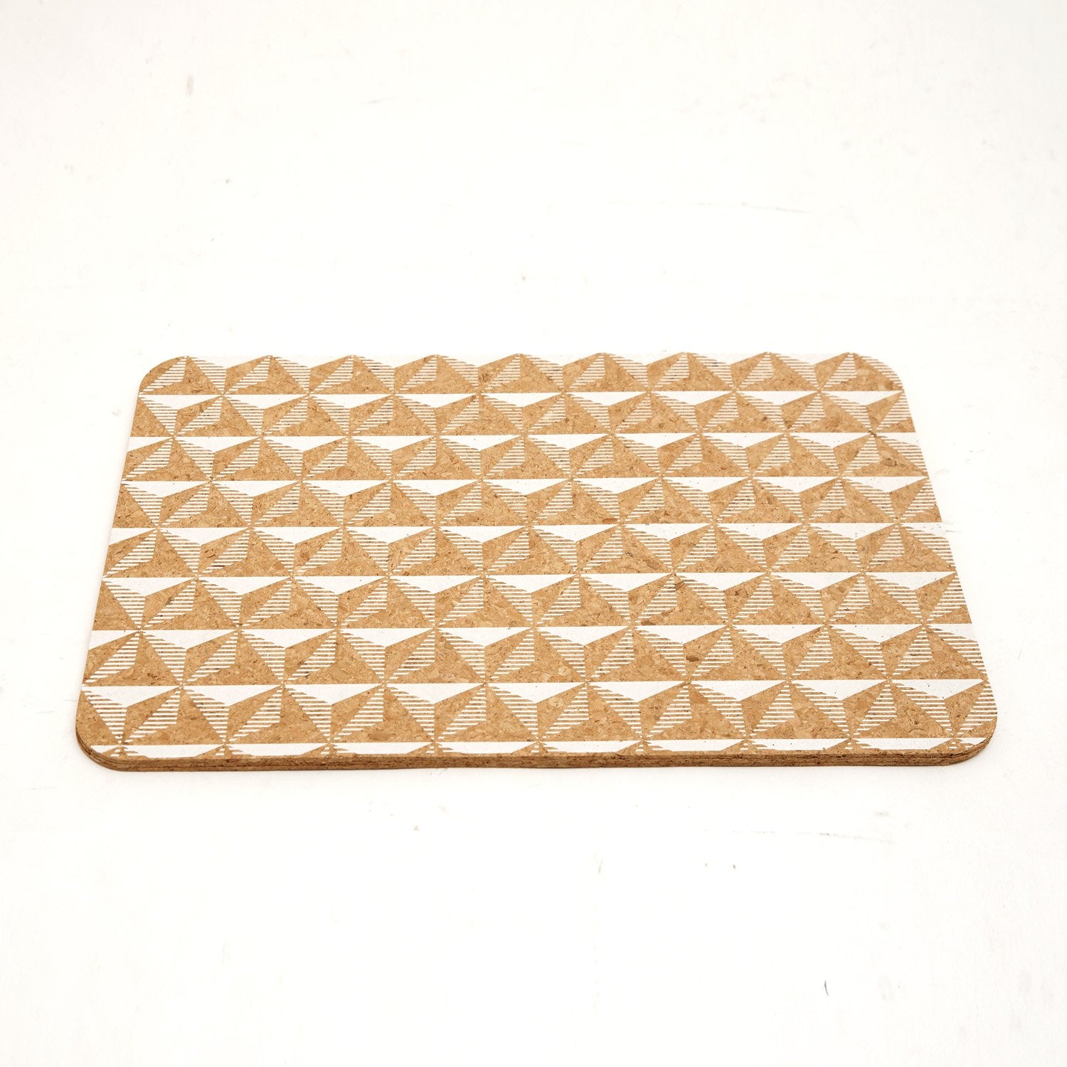LADELLE DANNI WHITE PRINTED CORK 4PK PLACEMAT - 49317