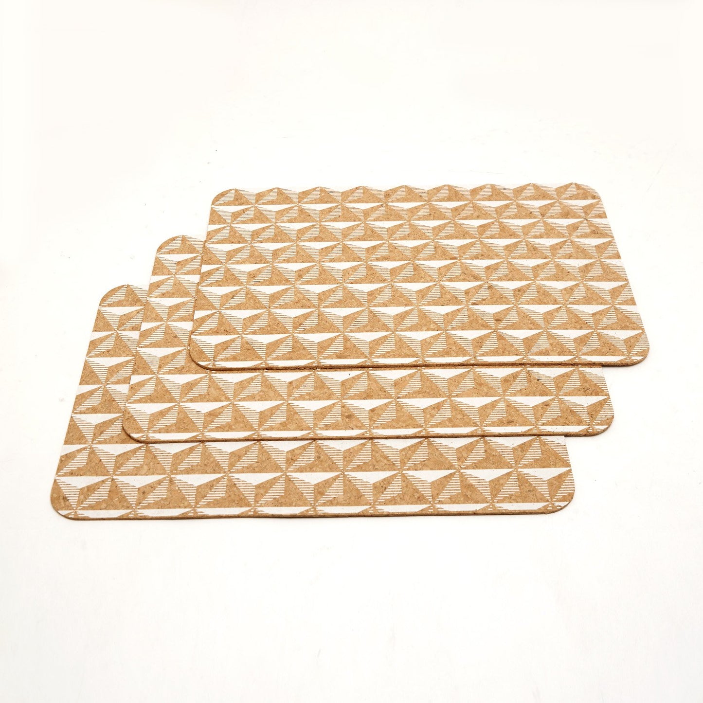 Ladelle Danni White Printed Cork 4Pk Placemat - 49317