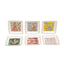 L'Atelier Fb Toile De Jouy Square Plate Set - 11.4 X 11.4 Cm, 6 Pieces - Tc 4718 014